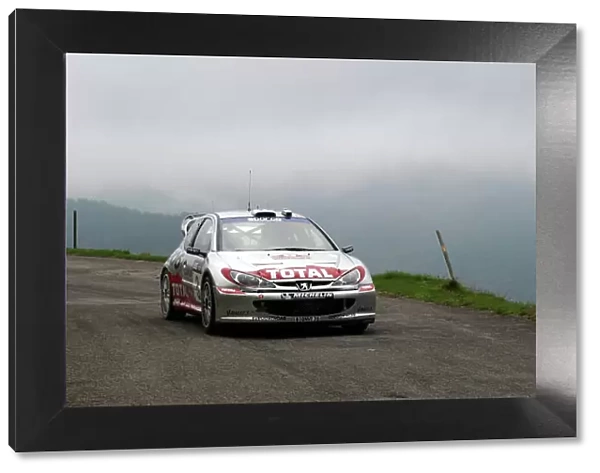 2002 World Rally Championship. Rallye d'Italia, 20-22 September. Sanremo, Italy. Gilles Panizzi on Stage 7. Photo: Ralph Hardwick / LAT