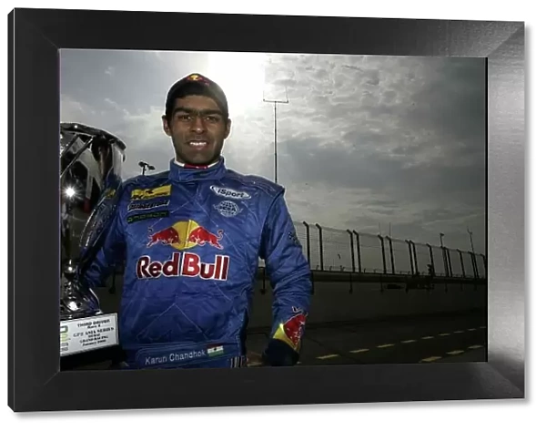 2008 GP2 Asia Series. Saturday Race. Dubai. Dubai Autodrome. 26th January. Karun Chandhok (IND, iSport International). Portrait World Copyright: Alastair Staley / GP2 Series Media Service ref: _P9O2131