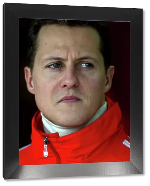 2005 Formula One Testing Valencia, Spain. 4th February 2005 Michael Schumacher, Ferrari F2004, portrait. World Copyright: Malcolm Griffiths / LAT Photographic ref: Digital Image Only