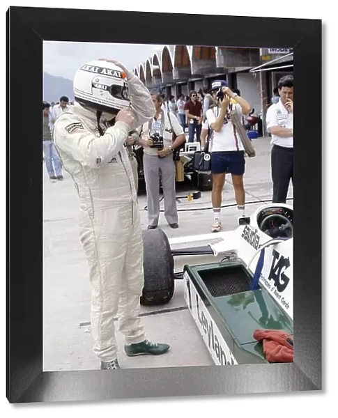 1981 Brazilian Grand Prix. Jacarepagua, Rio de Janeiro, Brazil. 27-29 March 1981. Alan Jones (Williams FW07C-Ford Cosworth), 2nd position, in the pits. World Copyright: LAT Photographic Ref: 35mm transparency 81BRA19