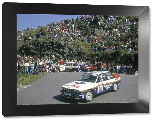 1987 World Rally Championship. Tour de Corse, Corsica, France. 7-9 May 1987. Bernard Beguin / Jean-Jacques Lenne (BMW M3), 1st position. World Copyright: LAT Photographic Ref: 35mm transparency 87RALLY15