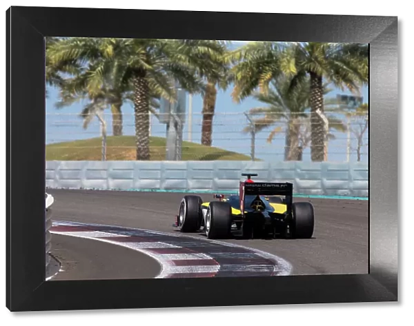 2014 GP2 Series Test 1 Yas Marina Circuit, Abu Dhabi, UAE. Wednesday 12 March 2014. Jolyon Palmer (GBR) DAMS Photo: Malcolm Griffiths / GP2 Series Media Service ref: Digital Image F80P4360