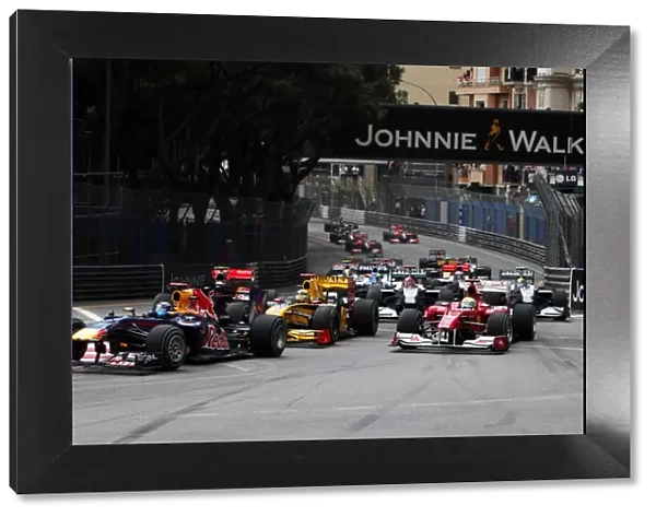Formula One World Championship: Sebastian Vettel Red Bull Racing RB6 at the start of the race