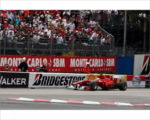 Formula One World Championship: Fernando Alonso Ferrari F10 started the race from the pit lane