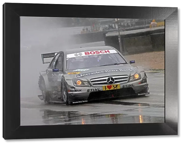DTM. Race winner Bruno Spengler (CDN), Mercedes-Benz Bank AMG C-Klasse (2009).
