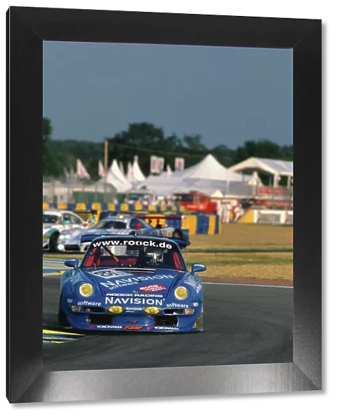 1998 Le Mans 24 hours. Le Mans, France. 6th - 7th June 1998. Andre Ahrle  /  Robert Schirle  /  David Warnock (Porsche 911 GT2), 22nd position, action. World Copyright: LAT Photographic