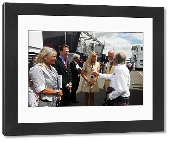 Formula One World Championship: Jackie Stewart with HRH Prince Michael of Kent and guests