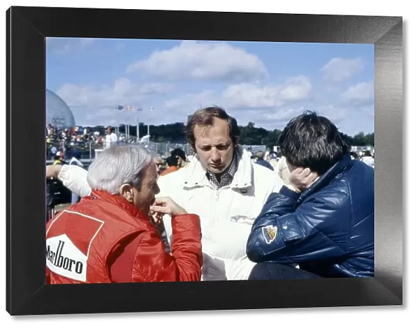 1980 Canadian Grand Prix. Montreal, Canada. 28 September 1980. Teddy Mayer, Ron Dennis and John Barnard, portrait. World Copyright: LAT Photographic Ref: 35mm transparency 80CAN