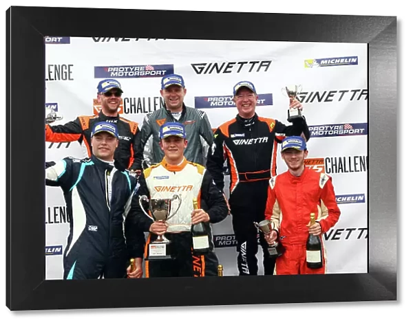 2017 Ginetta GT5 Championship Oulton Park, 15th-17th April, 2017, Race 1 Podium World copyright. JEP / LAT Images