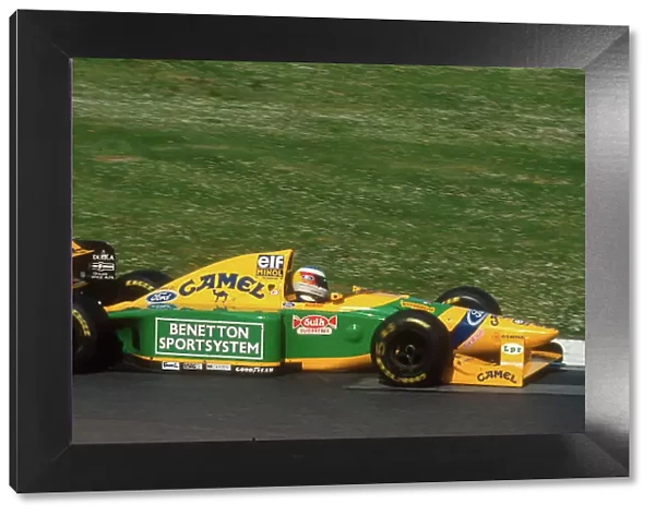 1993 San Marino Grand Prix. Imola, Italy. 23-25 April 1993. Michael Schumacher (Benetton B193B Ford) 2nd position. Ref-93 SM 11. World Copyright - LAT Photographic