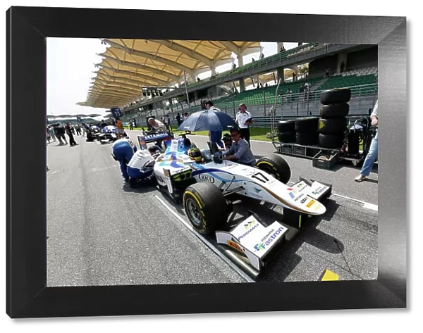 2013 GP2 Series. Round 1. Sepang, Kuala Lumpur, Malaysia. 23rd March 2013. Saturday Race. Rio Haryanto (INA, Barwa Addax Team). World Copyright: Alastair Staley / GP2 Series Media Service. ref: _R6T0340