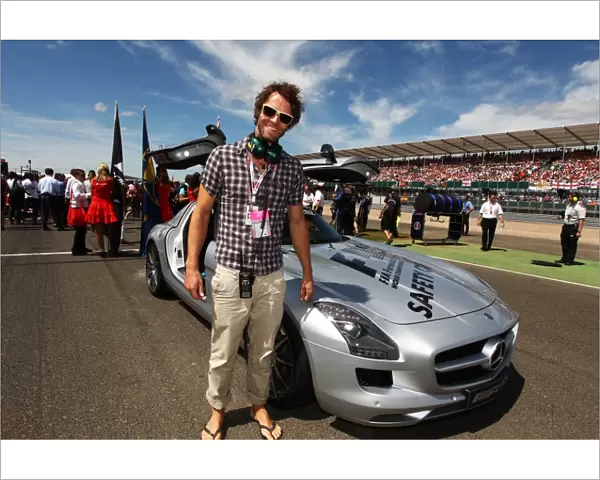 Formula One World Championship: Howard Donald Take That member on the grid