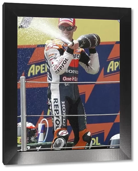 MotoGP. Race winner Casey Stoner (AUS), Repsol Honda