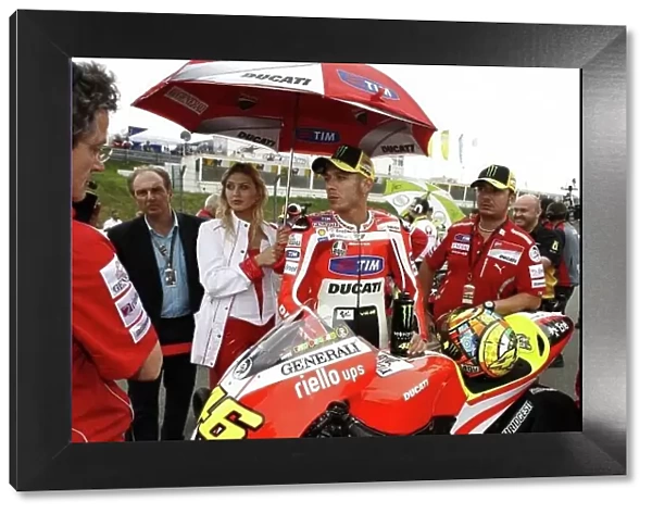 MotoGP. Valentino Rossi (ITA), Ducati Team, on the grid.