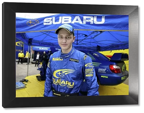 2004 FIA World Rally Championship Monte Carlo Rally, Monte Carlo, 23rd - 25th January. Mikko Hirvonen has his first outing in the Suabru Impreza WRC 2003. Portrait. World Copyright: McKlein / LAT ref: Digital Image Only