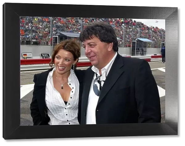 A1GP. Tony Teixeira (RSA) Vice-Chairman A1 Grand Prix with Dannii Minogue 