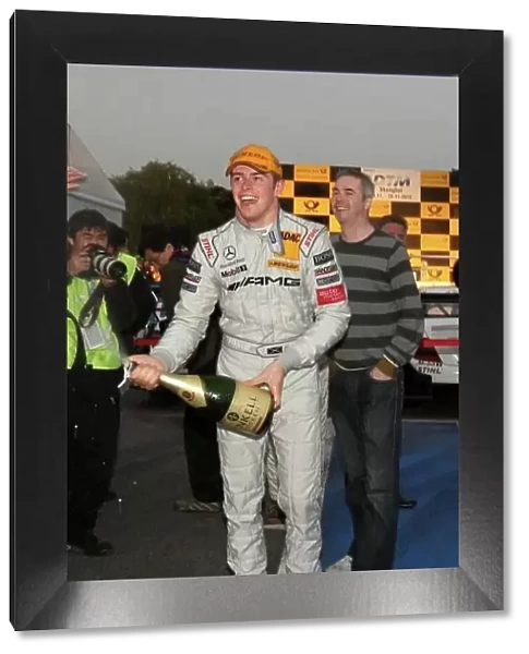 DTM. Paul Di Resta (GBR), AMG Mercedes celebrates winning the 2010 Championship.