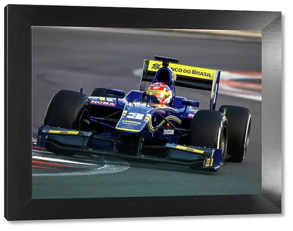 2014 GP2 Series Test 1 Yas Marina Circuit, Abu Dhabi, UAE. Tuesday 11 March 2014. Felipe Nasr (BRA) Carlin Photo: Malcolm Griffiths / GP2 Series Media Service ref: Digital Image F80P3944