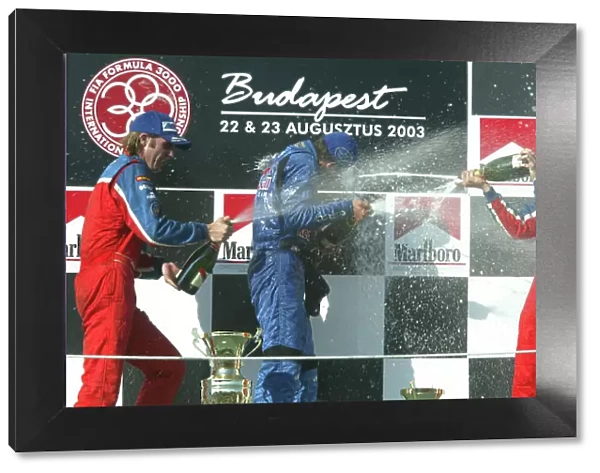 2003 Hungarian Grand Prix - F3000, Budapest, Hungary. 23rd August 2003. Podium. World Copyright LAT Photographic. Digital Image Only