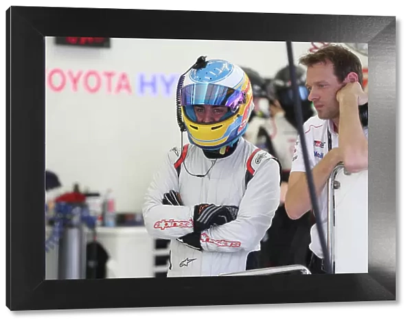 2017 FIA World Endurance Championship Rookie Test, Bahrain International Circuit, Bahrain. 19th November 2017, #8 Toyota Gazoo Racing Toyota TS050-Hybrid: Fernando Alonso (SPA) World Copyright. JEP / LAT Images
