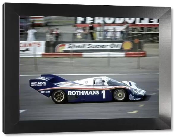 1982 Silverstone 6 Hours. Silverstone, England. 16th May 1982. Derek Bell / Jacky Ickx (Rothmans Porsche 956), 2nd position, action. World Copyright: LAT Photographic. Ref: 35mm Colour Transparency