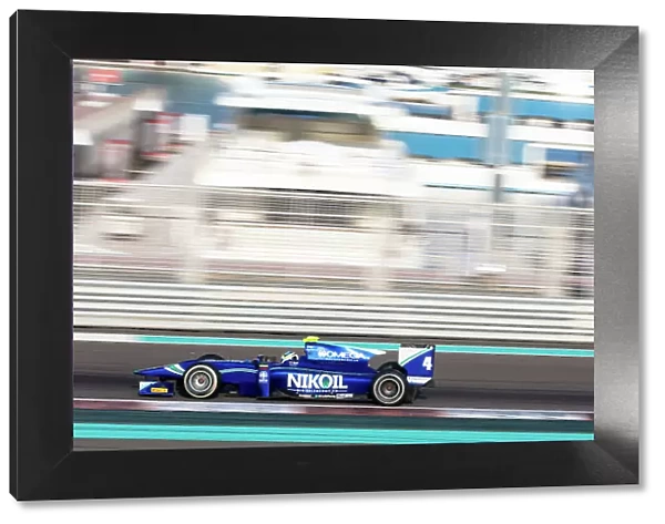 2014 GP2 Series Test 1 Yas Marina Circuit, Abu Dhabi, UAE. Wednesday 12 March 2014. Julian Leal (COL) Carlin Photo: Malcolm Griffiths / GP2 Series Media Service ref: Digital Image F80P5092