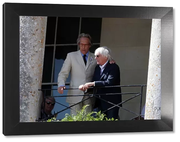 2017 Goodwood Festival of Speed. Goodwood Estate, West Sussex, England. 30th June - 2nd July 2017. Lord Charles March and Bernie Ecclestone World Copyright : JEP / LAT Images