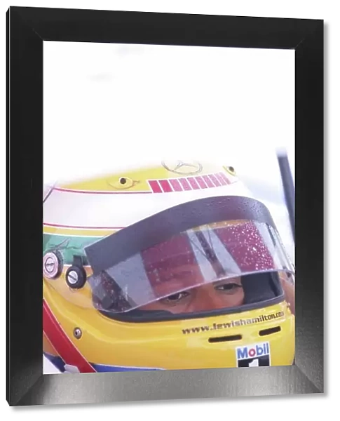 2006 GP2 Series.Round 9. Hungaroring, Budapest, Hungary. 6th August 2006. Sunday race. Lewis Hamilton (GBR, ART Grand Prix). Portrait. World Copyright: Andrew Ferraro / GP2 Series Media Service. Ref: Digital Image Only.ZP9O0371.jpg