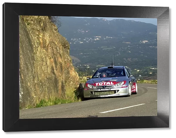2001 World Rally Championship. Rallye de France, Ajaccio, Corsica, October 19-21. Gilles Panizzi on stage 1. Photo: Ralph Hardwick / LAT