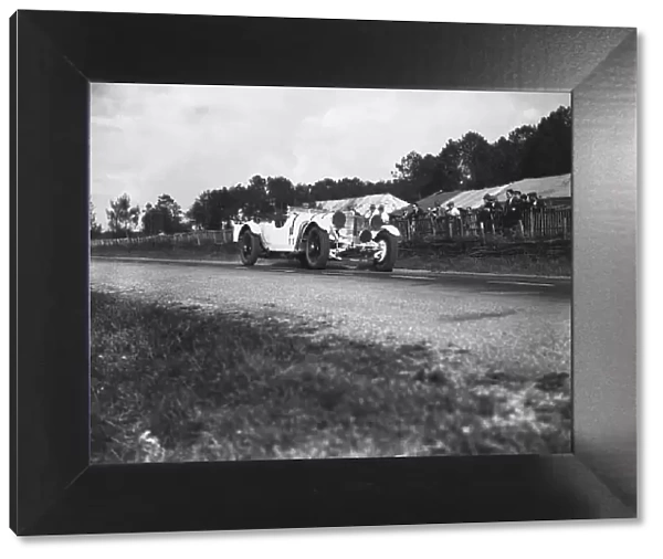 1930 Le Mans 24 Hours. Le Mans, France. 21st - 22nd June 1930. Rudolf Caracciola / Christian Werner (Mercedes-Benz SS), retired, action. World Copyright: LAT Photographic. Ref: Autocar Glass Plate B4192