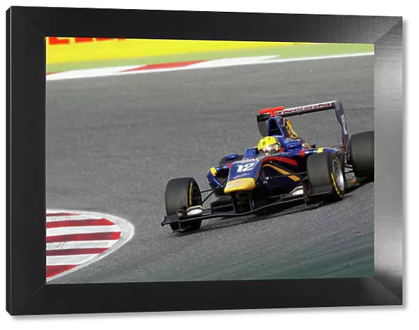 2014 GP3 Series Round 1 - Race 1. Circuit de Catalunya, Barcelona, Spain. Saturday 10 May 2014. Luis Sa Silva (MAC, Carlin) Photo: {Sam Bloxham} / GP3 Series Media Service. ref: Digital Image _G7C7019