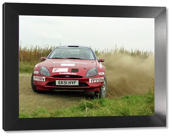 2002 British Rally Championshio Trackrod Rally, England. 28th - 29th September 2002. Guy Wilks / Roger Herron (Ford Puma), action. World copyright: Jacob Ebrey / LAT Photographic ref: Digital Image Only