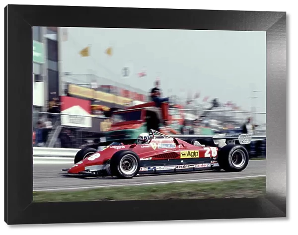 1982 Dutch Grand Prix. Zandvoort, Holland. 1-3 July 1982. Didier Pironi (Ferrari 126C2) 1st position. Ref-82 HOL 71. World Copyright - LAT Photographic