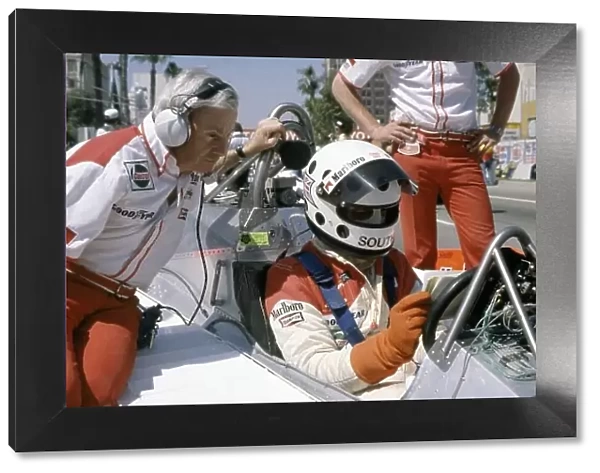 1980 United States Grand Prix West. Long Beach, California, USA. 28-30 March 1980. Stephen South (McLaren M29C-Ford Cosworth), did not qualify on his only appearance in F1. With team manager Teddy Mayer