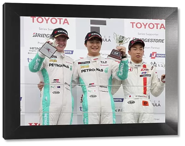 2015 Japanese Formula 3 Championship. Fuji, Japan. 18th - 19th July 2015. Rd 12 & 13. Winner Kenta Yamashita ( #36 PETRONAS TOM'S F312 ) 2nd position Nick Cassidy ( #37 PETRONAS TOM'S F314 ) 3rd position Nirei Fukuzumi ( #7 HFDP RACING F312)