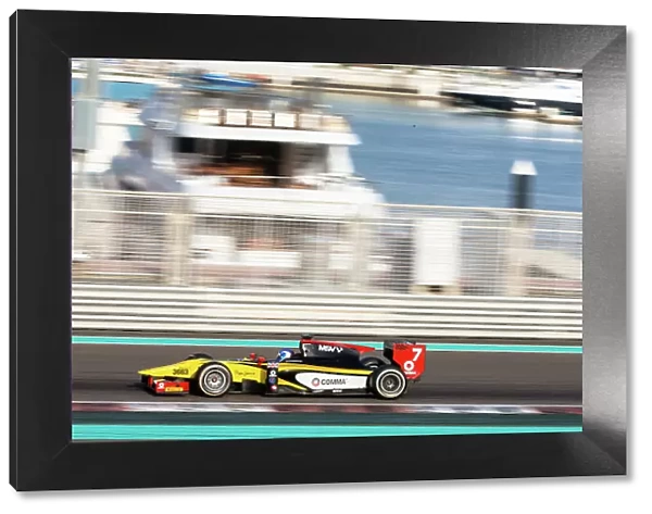 2014 GP2 Series Test 1 Yas Marina Circuit, Abu Dhabi, UAE. Wednesday 12 March 2014. Jolyon Palmer (GBR) DAMS Photo: Malcolm Griffiths / GP2 Series Media Service ref: Digital Image F80P5056