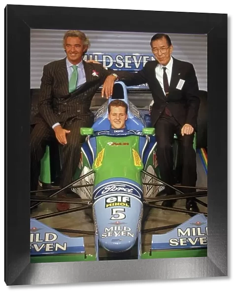 Portrait. 1994 Mild Seven Benetton sponsorship launch.