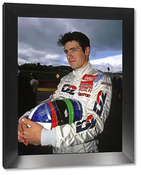 Dfhistory. 1995 DTM Championship.. Dario Franchitti (Mercedes C-Class V6), portrait.