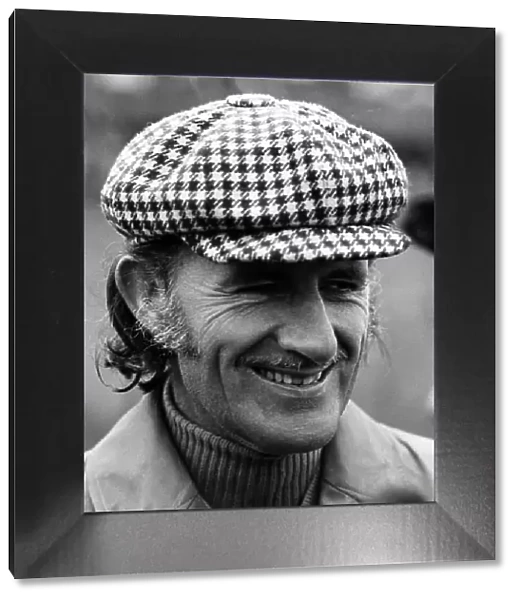 1975 British Grand Prix. Silverstone, Great Britain. 17th-19th July 1975. Graham Hill (Embassy Hill-GH1 Ford), portrait. World Copyright: LAT Photographic. ref: B / W Print