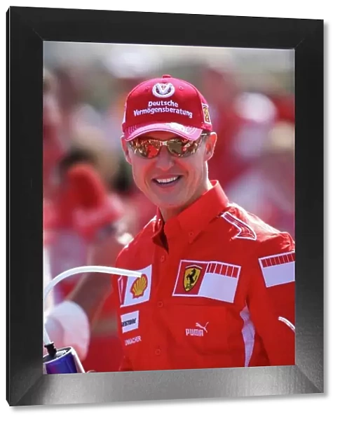 2006 Italian Grand Prix - Sunday Race, Monza, Italy. Michael Schumacher, Ferrari 248F1, portrait. 10th September 2006 World Copyright: Steve Etherington / LAT Photographic ref: 48mb Hi Res Digital Image Only