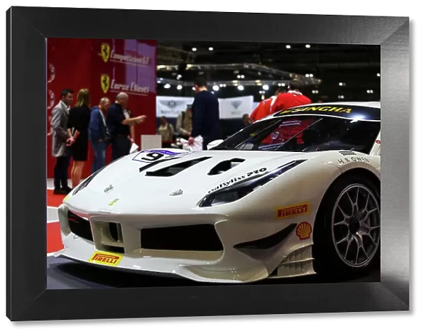 Autosport International Exhibition. National Exhibition Centre, Birmingham, UK. Sunday 14th January 2018. A Ferrari 488 on display. World Copyright: Mike Hoyer / JEP / LAT Images Ref: MDH10365