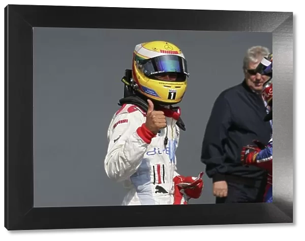2006 GP2 Series. Round 3. Nurburgring, Germany. 7th May 2006. Sunday sprint race. Lewis Hamilton (GBR, ART Grand Prix) race winner. Portrait. World Copyright: Lorenzo Bellanca / GP2 Series Media Service. Ref: Digital Image Only.ZD2J0717.jpg