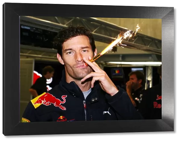Formula One World Championship: Mark Webber Red Bull Racing RB6 celebrates his birthday