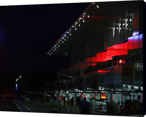 Formula One World Championship: The pits at night