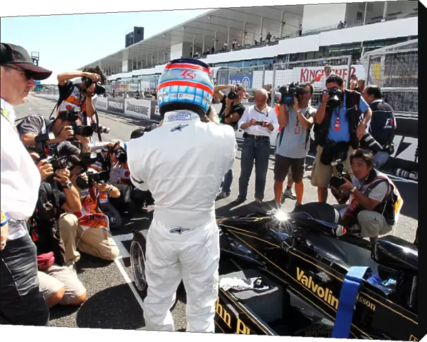 Formula One World Championship: Takuma Sato drives a Lotus 78 raced by Gunnar Nilsson
