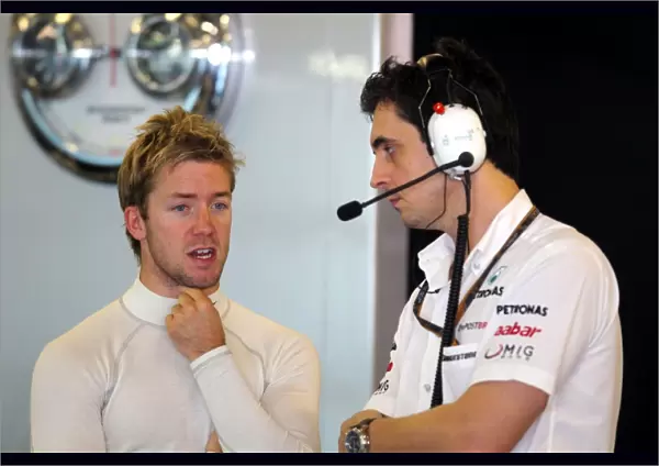 Formula One Young Driver Test: Sam Bird, Mercedes GP, left