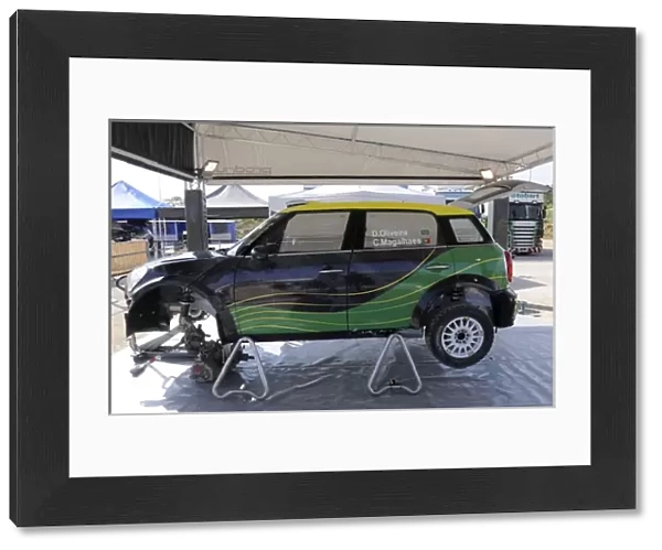FIA World Rally Championship: Mini John Cooper Works S2000 of Daniel Oliveira in preparation at the service park
