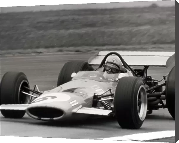 1969 British Grand Prix - Bruce McLaren: Bruce McLaren, McLaren M7C-Ford, 3rd position, action