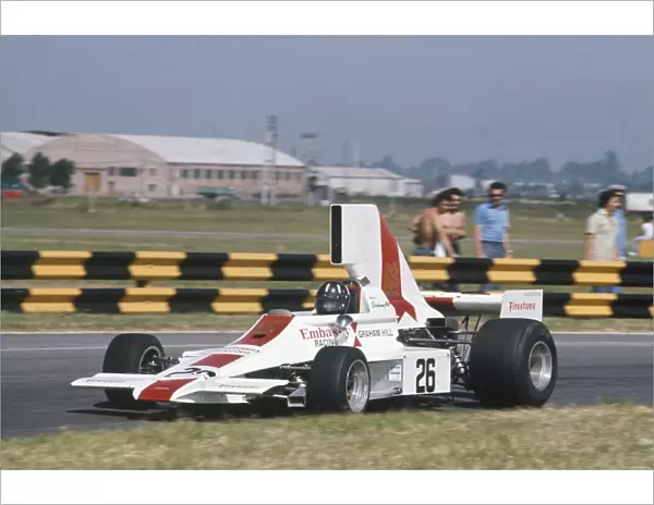 1974 Argentinian Grand Prix - Graham Hill: Graham Hill, retired. Action