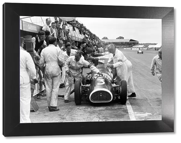 1952 British Grand Prix - Kenneth McAlpine: Kenneth McAlpine in the pits. He finished in 16th position